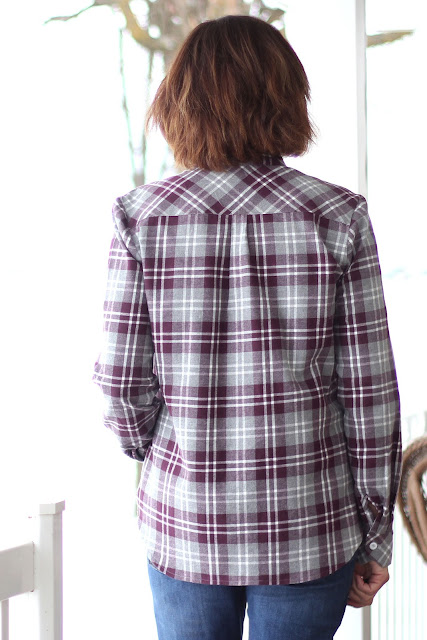 Mood Fabrics' plaid flannel Archer shirts