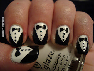 tuxedo-nail-art