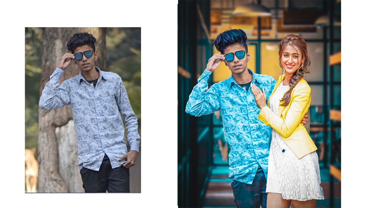 How to add girl in photo Photo editing with girl cc