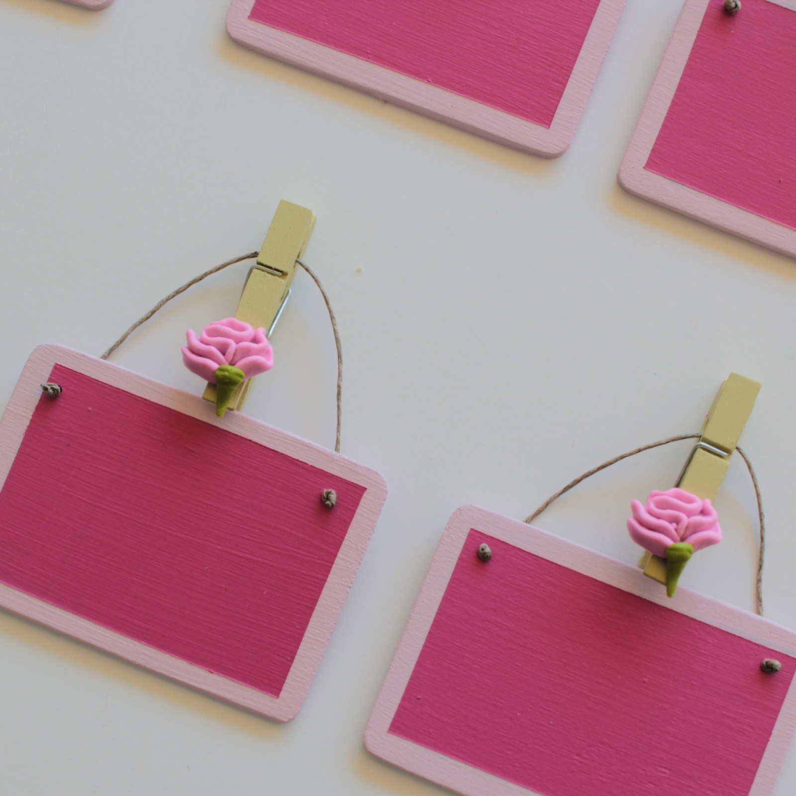 DecorativeLabels by Deniz Custom PINK Chalkboard Basket Labels!