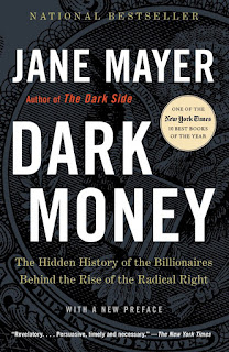 DARK MONEY NATIONAL BESTSELLER ONE OF THE NEW YORK TIMES 10 BEST BOOKS OF THE YEAR Who are the immensely wealthy right-wing ideologues shaping the fate of America today? From the bestselling author of The Dark Side, an electrifying work of investigative journalism that uncovers the agenda of this powerful group. In her new preface, Jane Mayer discusses the results of the most recent election and Donald Trump's victory, and how, despite much discussion to the contrary, this was a huge victory for the billionaires who have been pouring money in the American political system. Why is America living in an age of profound and widening economic inequality? Why have even modest attempts to address climate change been defeated again and again? Why do hedge-fund billionaires pay a far lower tax rate than middle-class workers? In a riveting and indelible feat of reporting, Jane Mayer illuminates the history of an elite cadre of plutocrats—headed by the Kochs, the Scaifes, the Olins, and the Bradleys—who have bankrolled a systematic plan to fundamentally alter the American political system. Mayer traces a byzantine trail of billions of dollars spent by the network, revealing a staggering conglomeration of think tanks, academic institutions, media groups, courthouses, and government allies that have fallen under their sphere of influence. Drawing from hundreds of exclusive interviews, as well as extensive scrutiny of public records, private papers, and court proceedings, Mayer provides vivid portraits of the secretive figures behind the new American oligarchy and a searing look at the carefully concealed agendas steering the nation. Dark Money is an essential book for anyone who cares about the future of American democracy.