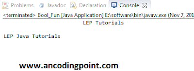 Boolean Example in Java - PProgramming