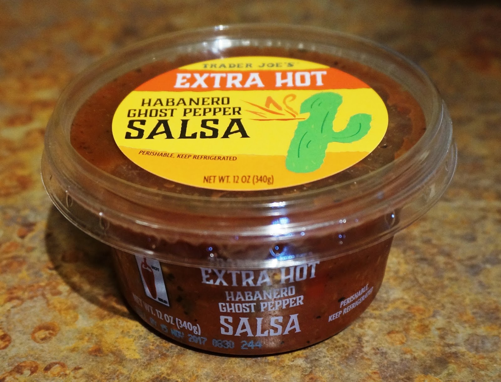 Exploring Trader Joe's: Trader Joe's Extra Hot Habanero Ghost Pepper Salsa