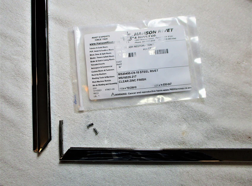 Texas Tailfin Resurrection: Window Frame Rivets & Window Cranks