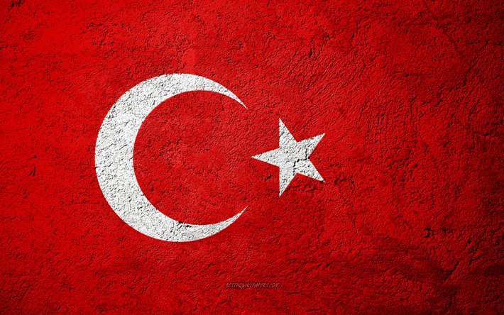 dalgali tas doku turk bayraklari 12