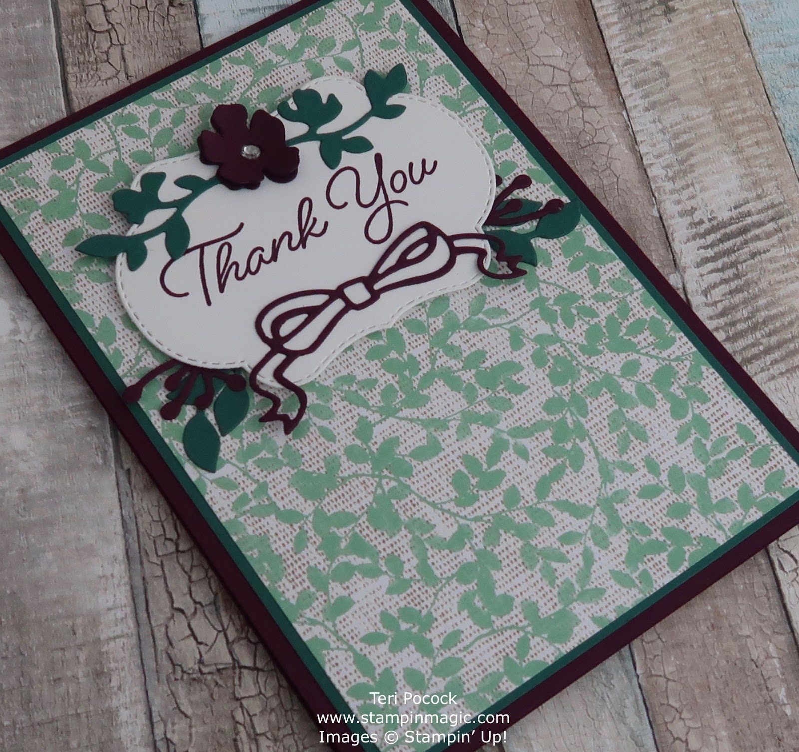 Stampin Up Uk Demonstrator Teri Pocock Blended Seasons