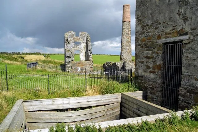 Abandoned copper mine on the drive from Dublin to Waterford Ireland