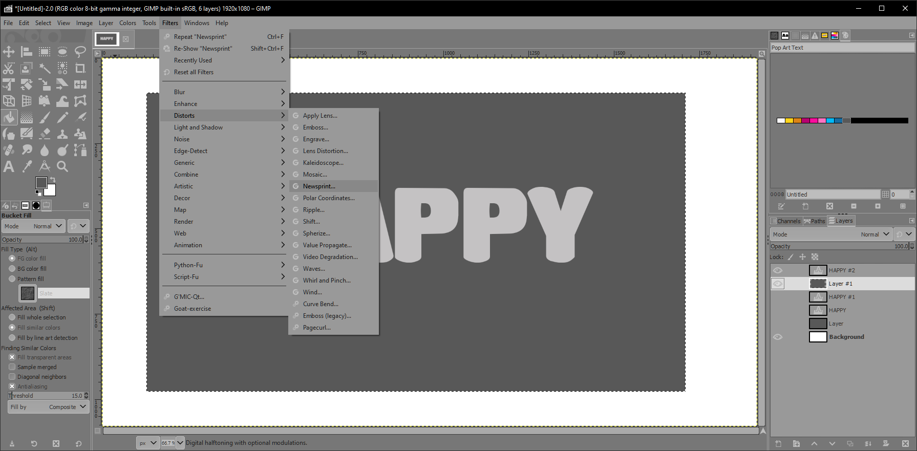 gimp set selected text color gimp set selected text color