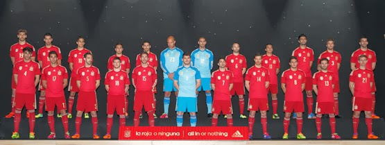 Nueva equipación de la Selección Española para el Mundial 2014