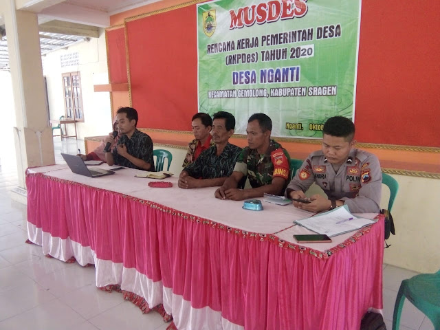 Musyawarah Desa RKPdes Desa Nganti Tahun 2020