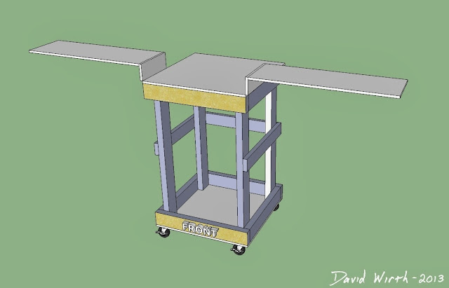 download google sketch up drawing, saw stand, folding