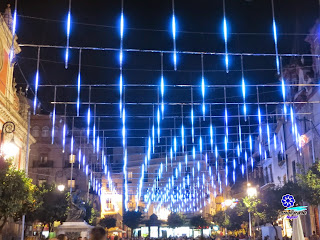 Sevilla - Alumbrado navideño 2014 - Plaza del Salvador