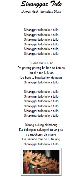 Lirik Lagu Sinanggar Tulo Daerah Asal Sumatera Utara Seputar Seni Budaya