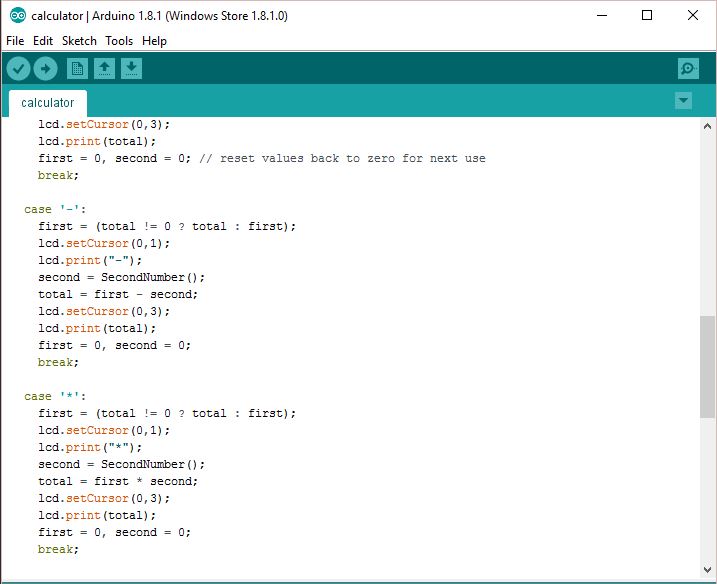 Калькулятор на ардуино. Открыть виндовс с ардуино.