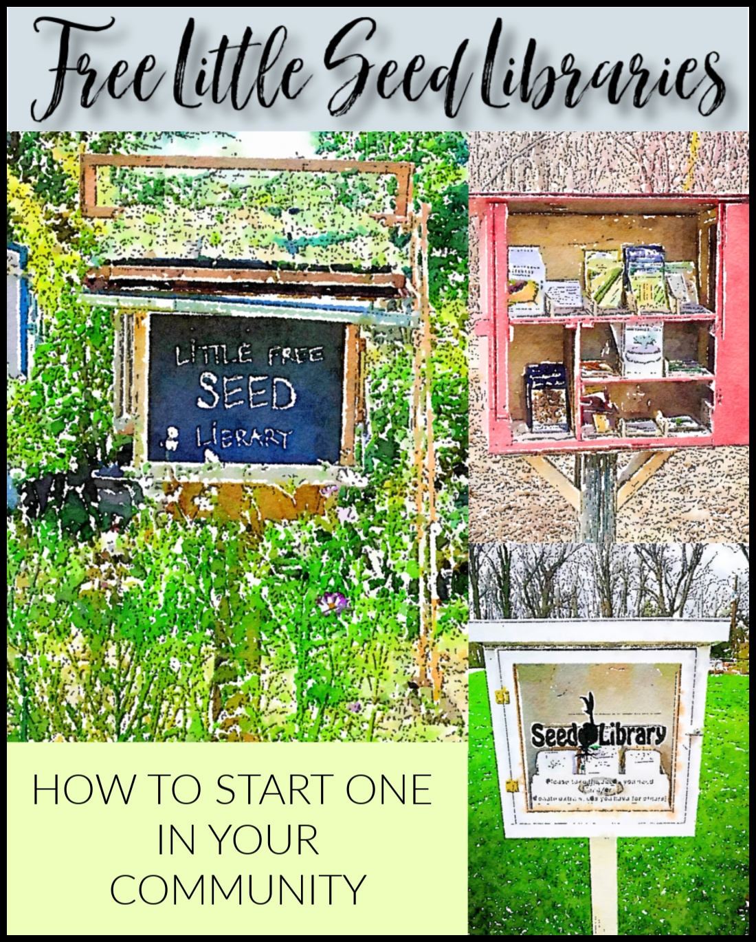 The Garden Gate Free Little Seed Libraries