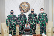 Mayjen TNI Kurnia Dewantara Menerima Kunjungan Silaturahmi Danpussenkav