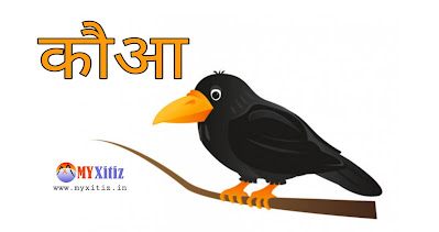 कौआ Crow hindi poems poetry kavita balkvita Dr. G. Bhakta Xitiz