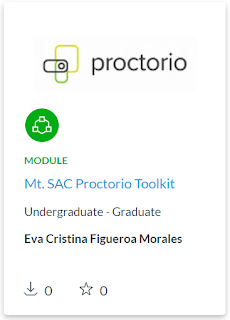 Proctorio Toolkit Module card in Commons