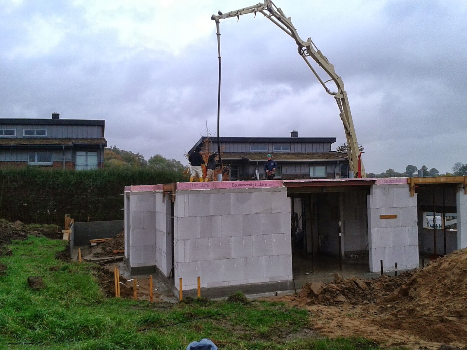 Unser Abenteuer - Hausbau 2013/2014: Beton für die Decke