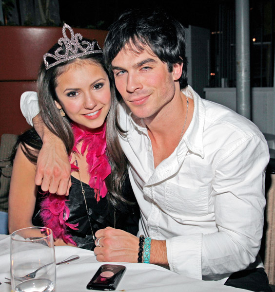 Vampires Diaries Sweet Couple Nina Dobrev and Ian Somerhalder