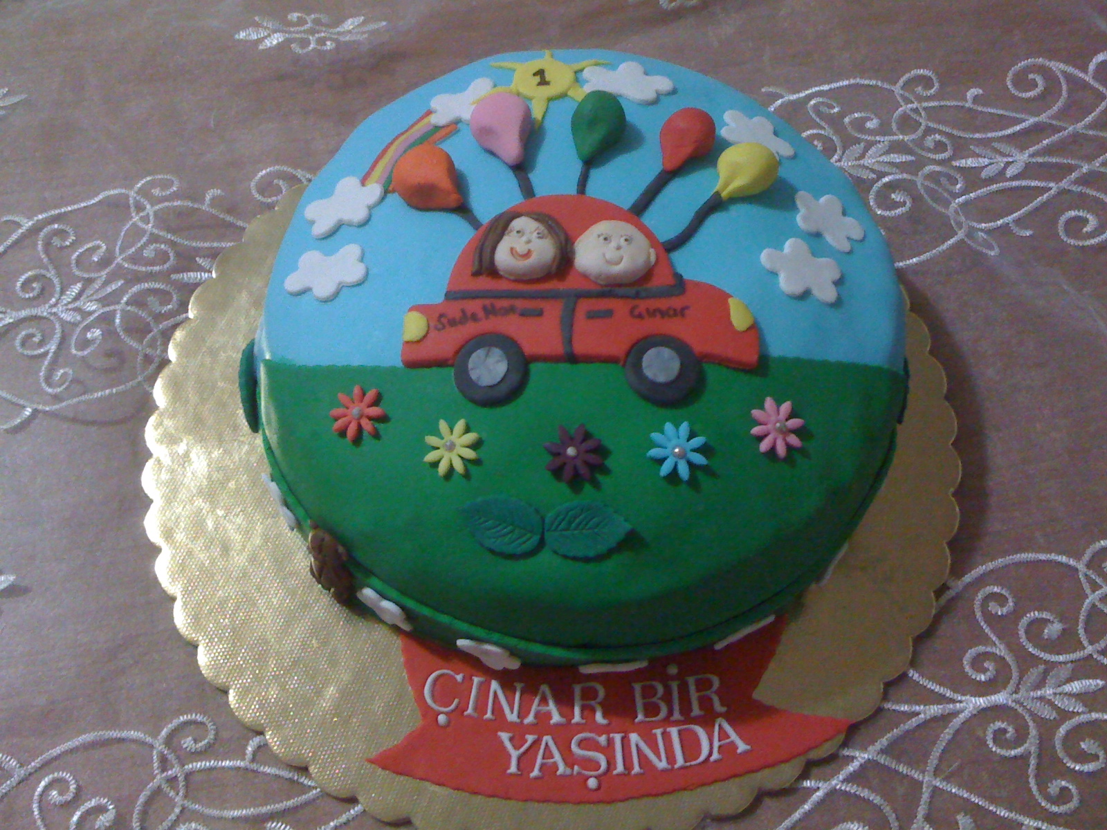 PASTA & CAKE Çınar Bebek 1 Yaş Pastası