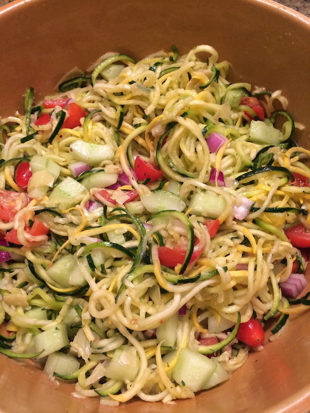 Zoodle Italian Salad