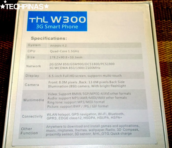 THL W300, THL Phablet, THL Android Smartphones