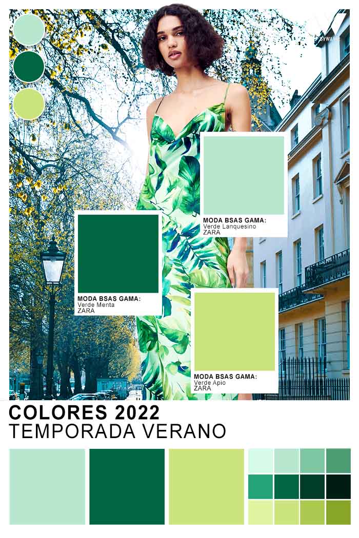 verdes colores de moda primavera verano 2022