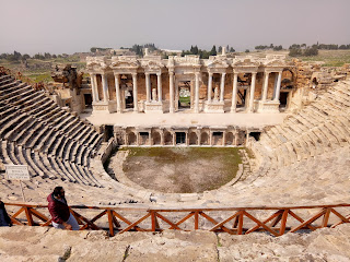 Travelog Turkey Pamukkale National Park Theatre of Hierapolis