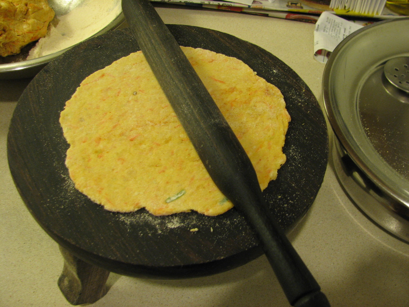 Delicious veggie dishes from all over the world Cabbage and Carrot paratha