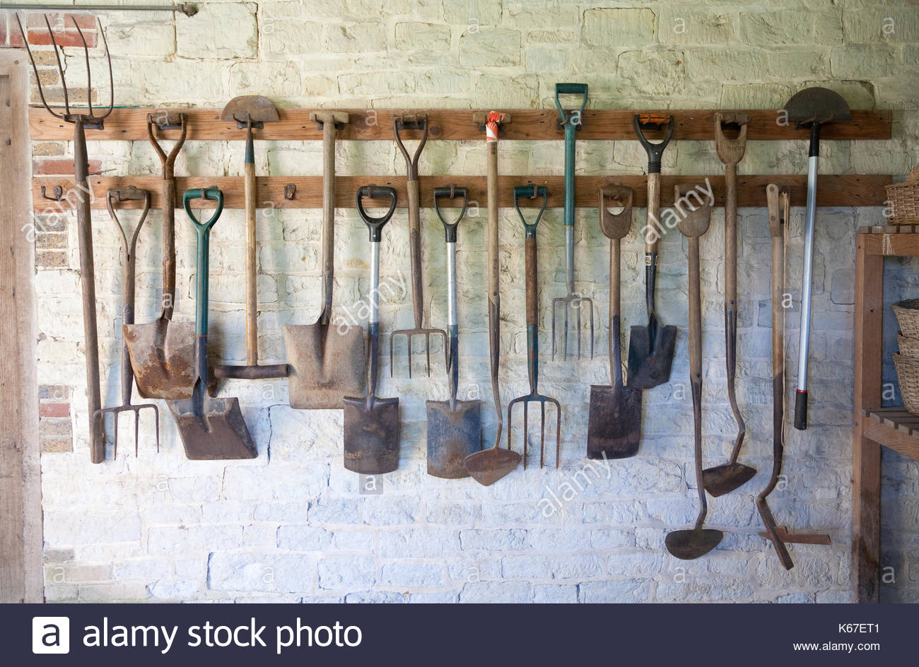 Antique Garden Tools Tiny House Decor