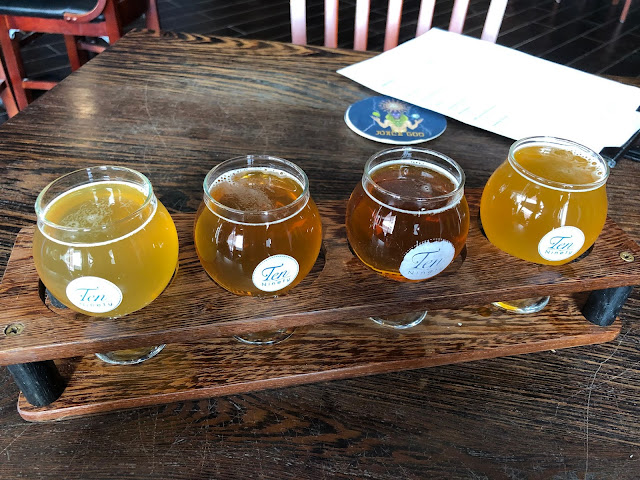 Love, love, love the beer flights at Ten Ninety! This season, create your own at home!