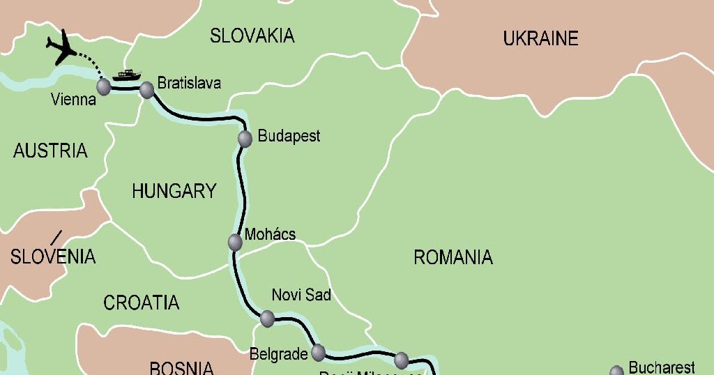 Danube River On Europe Map Map - Map%2BDanube%2BRiver%2BEurope%2B 