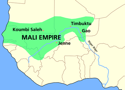 Mali empire map