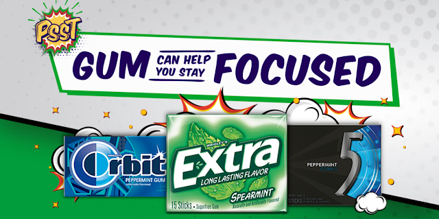 FOCUS WITH GUM INSTANT WIN GAME Mars Wrigley Brands Extra, Orbit and 5gum want to help you stay focused on whatever your dreams are, and they are giving away almost $150,000 in gift card prizes to lucky winners!