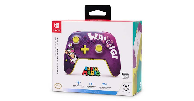 PowerA lançará controle para Nintendo Switch inspirado em Waluigi