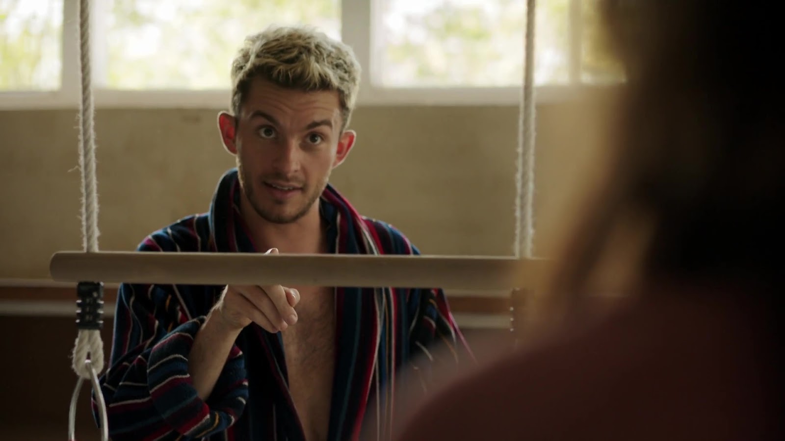 ausCAPS Jonathan Bailey and Damien Molony shirtless in Crashing 102