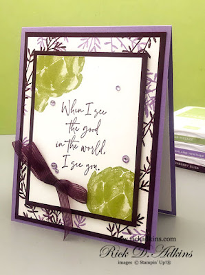 See the Good in the World when you use the See the Good Stamp Set from Stampin' Up!.  Click here to learn more.