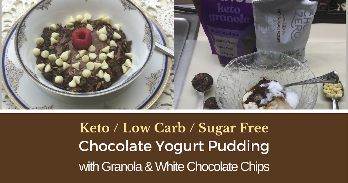 Low Carb Keto Chocolate Yogurt Granola Chip Pudding Recipe