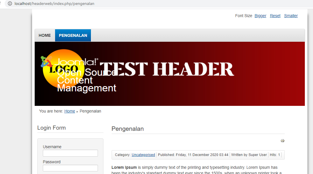 Cara Menukar Header Beez3 Joomla Template