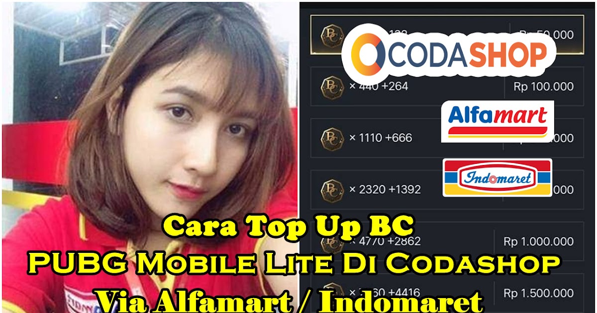 Cara Top Up Bc Pubg Mobile Lite Di Codashop Via Indomaret