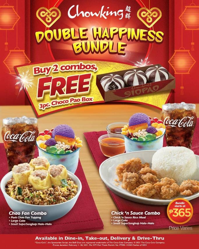 Manila Shopper Chowking Double Happiness Bundle Promo