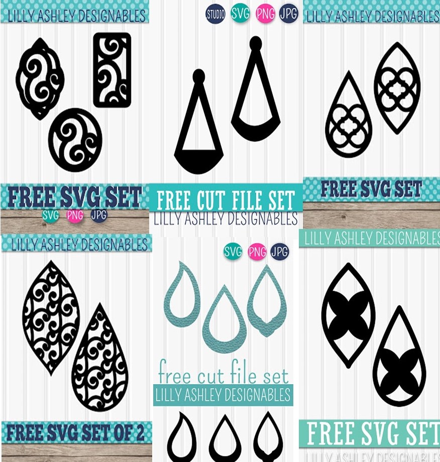 Fields Of Heather: Free svgs for Faux Leather Earrings Fields Of Heather: Free Svgs For Faux Leather Earrings