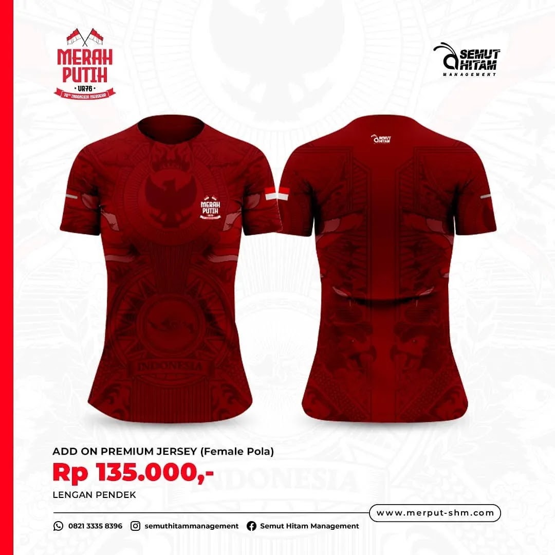 Jersey 🔍 Merah Putih Virtual Run • 2021 Jersey 👕 Merah Putih Virtual Run • 2021