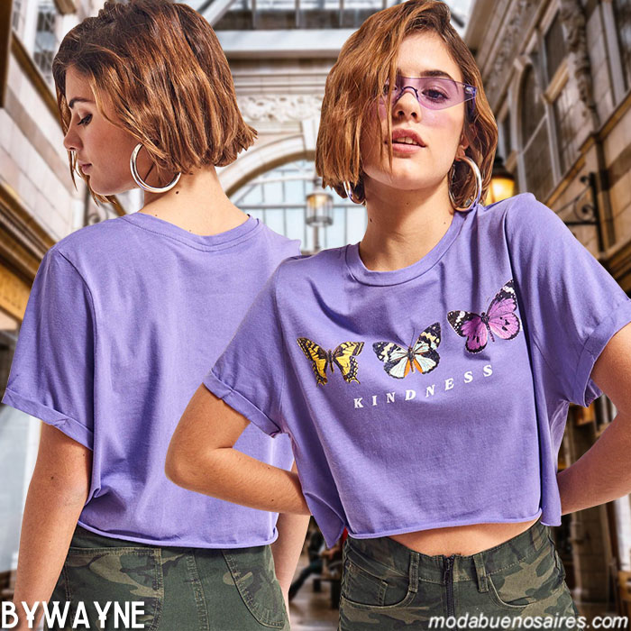 Ropa Juvenil Camisetas De Mujer Verano 2020 Indumentaria Femenina