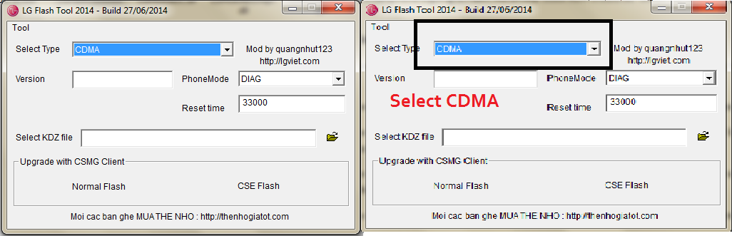 lg flash tool not working