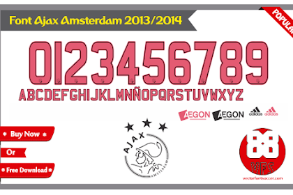 Font Vector Ajax Amsterdam 2013 / 2014