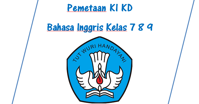 Pemetaan KI KD Bahasa Inggris Kelas 7 8 9 SMP K13 Revisi