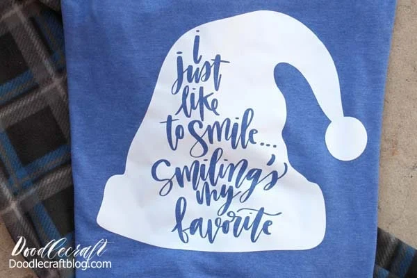 Smilings My Favorite Elf-Inspired Shirt made with the Cricut Maker for a great holiday gift