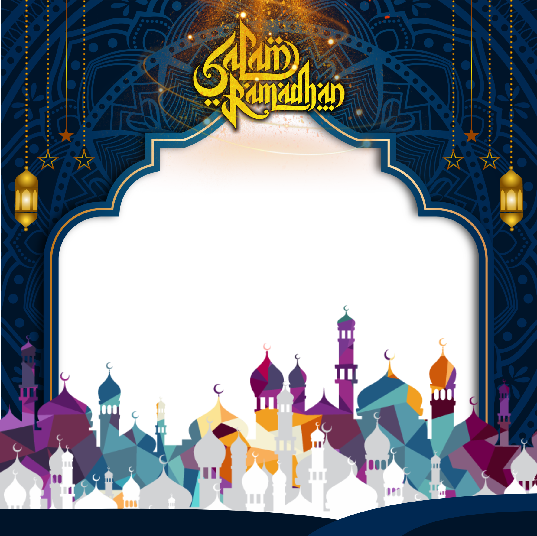 Desain Twibbon Ramadhan 1442H Siap EDIT Format CorelDraw (Free CDR